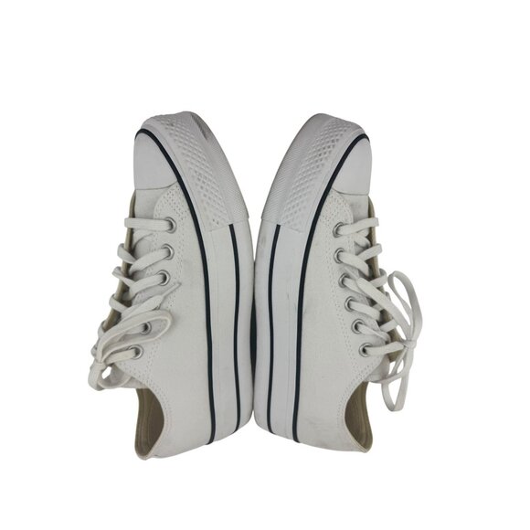 Converse Chuck Taylor All Star Lift Platform Canvas Sneakers White Size 8 Womens - Picture 6 of 13